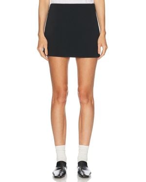 Enza Costa Crepe City Skirt - Black