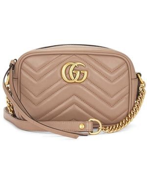 Gucci Gg Marmont Shoulder Bag - Natural