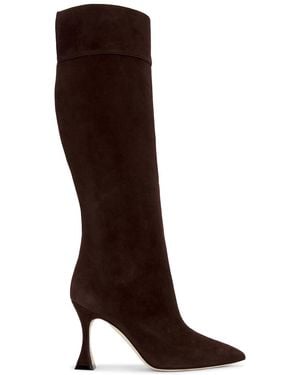 Manolo Blahnik Miralonepla 90 Boot - Brown