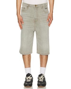 Rhude Baggy Traxedo Denim Shorts - Multicolor