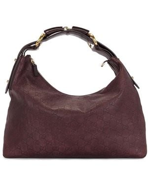Gucci Horsebit Hobo Bag - Purple