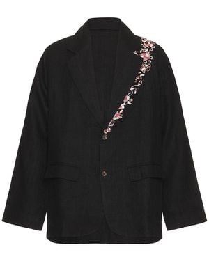 Kartik Research Two Button Blazer - Black