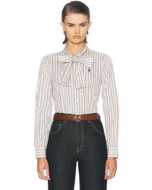 Polo Ralph Lauren Long Sleeve Tie Collared Shirt - White