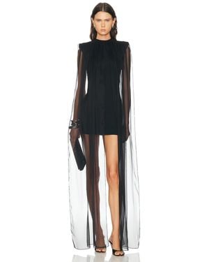 Burc Akyol Veiled Dress - Black