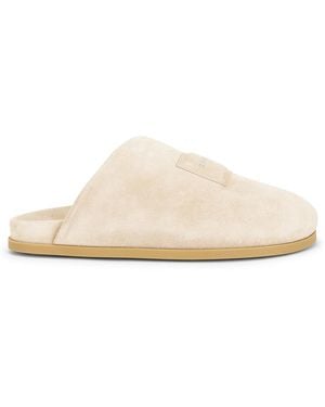 Givenchy Suede Puffy Mules - White