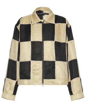 ANDERSSON BELL Patchwork Zip-Up Jacket - Black