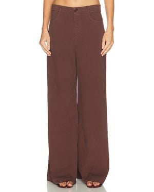 SABLYN Sullivan Relaxed 4 Pocket Wide Leg Pant - Brown