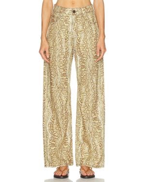ALÉMAIS Boa Mid Rise Wide Leg - Natural