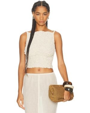 TG Botanical Raquel Top - White