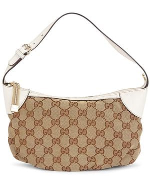 Gucci Vintage Pochette Shoulder Bag - White