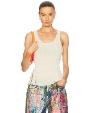 Acne Studios Kombo Gummy Tank Top - White