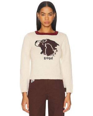 Bode Spaniel Sweater - Natural