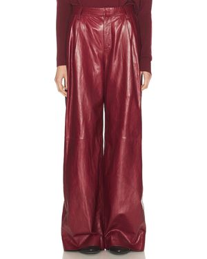Jonathan Simkhai Kobie Wide Leg Pant - Red