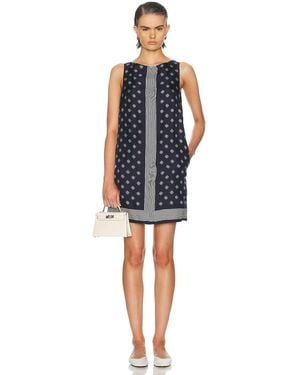Bode Foyer Diamond Dress - Blue