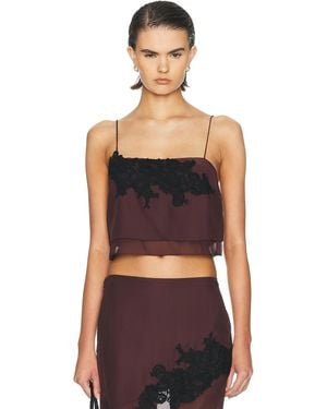 SIR. Noria Cropped Cami Top - Black