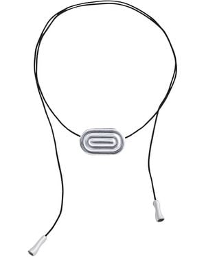 Louis Abel Maze Cord Necklace - Metallic