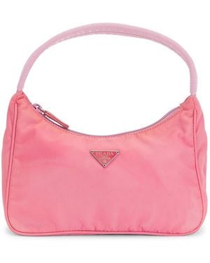 Prada Tessuto Sport Hobo Bag - Pink