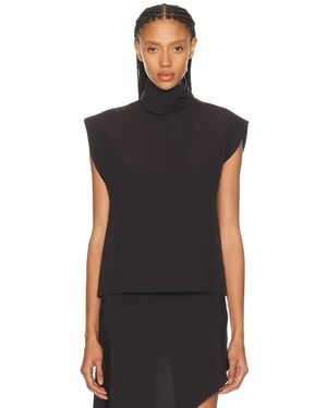 Alaïa Alaϊa High Neck Top - Brown