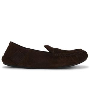 Acne Studios Bojan Folding Suede Slip On - Black