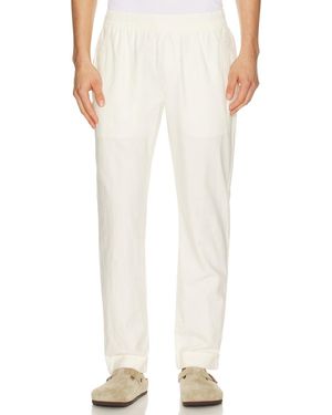 Onia Linen Cotton Stretch Cuff Pant - White