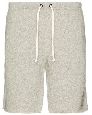 Polo Ralph Lauren Vintage Fleece Novelty Bear Athletic Short - White