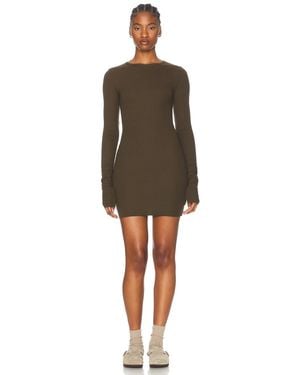 ÉTERNE Long Sleeve Crewneck Mini Dress - Multicolor