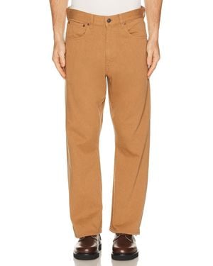 Beams Plus 5 Pocket Classic Oc Pique - Natural