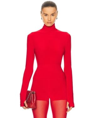 Norma Kamali X Revolve Turtle Top - Red