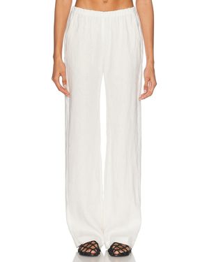 Enza Costa Linen Everywhere Pant - White