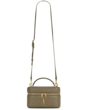 Saint Laurent Mini Gaby Vanity Bag - Natural