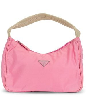 Prada Tessuto Sport Hobo Bag - Pink