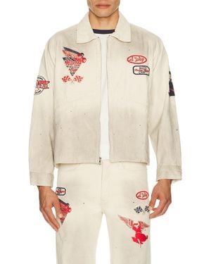 Samuel Zelig Service Zip Jacket - Natural