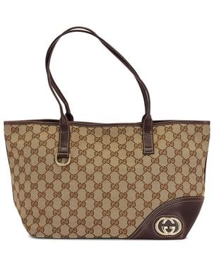 Gucci New Britt Tote Bag - Brown