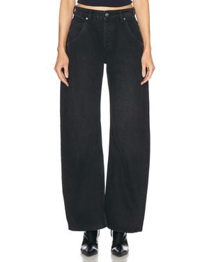 EB DENIM Enzo Mid Rise Barrel Jeans - Black