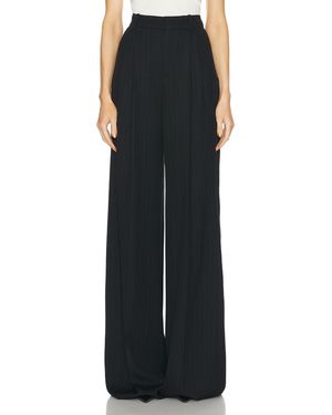 Saint Laurent Wide Leg Trouser - Black