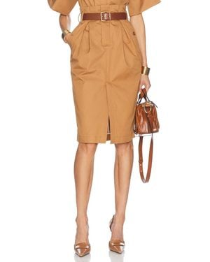 Helsa Paperbag Skirt - Natural