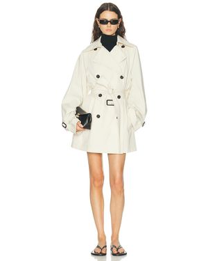 TOTEME Washed Cotton Trench Coat - White