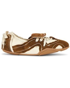 Acne Studios Bilaria Flap Suede Sneaker - Brown