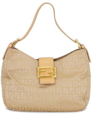Fendi Zucchino Hobo Bag - Natural