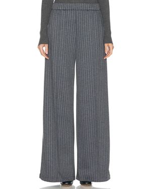 SPRWMN Wide Leg Pintuck Pant - Gray
