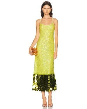Simon Miller Imogen Sequin Midi Dress - Yellow