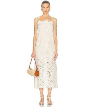 Zimmermann Rhiannon Embroidered Dress - White