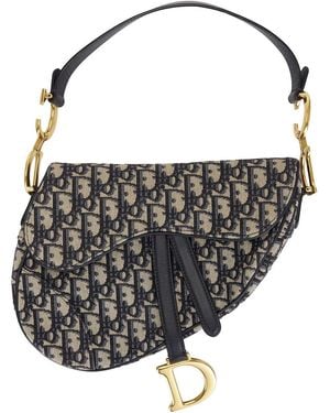 Dior Trotter Oblique Saddle Bag - Black
