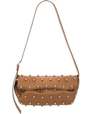 Jil Sander Rollup Small Square Belt Bag - Brown