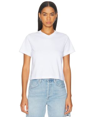 GRLFRND V-Neck Boy Tee - White