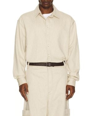 Jacquemus La Chemise De-Nimes Simon - Natural