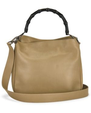 Gucci Bamboo Handbag - Natural