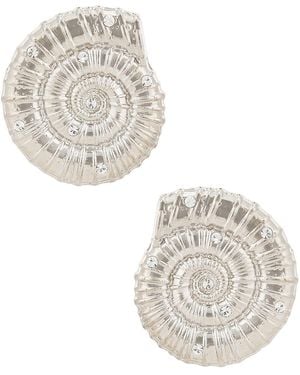 ROWEN ROSE Conch Shell Earrings - White