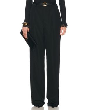 Saint Laurent Straight Leg Pant - Black
