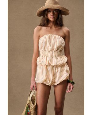 Posse X Fwrd Aurelia Strapless Top - Natural